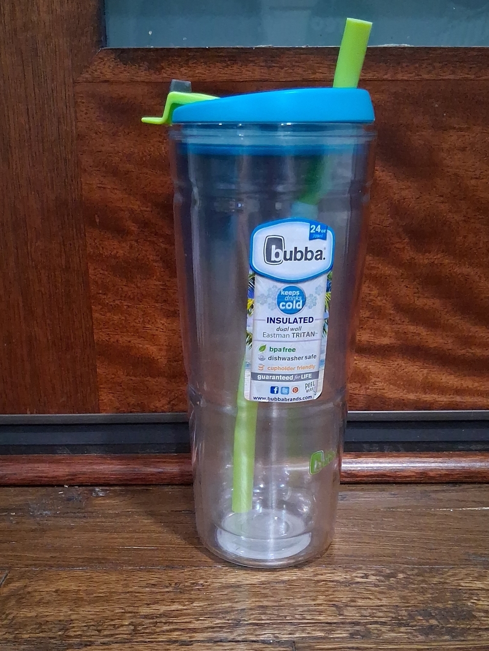 bubba Blue & Lime Insulated Tumbler with Straw